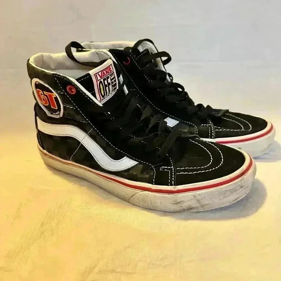VANS X OUR LEGENDS GT SK8-HI TOP MEN'S 7.5 WOMEN’S 9 CASUAL SNEAKER OG BLACK - Picture 6 of 9